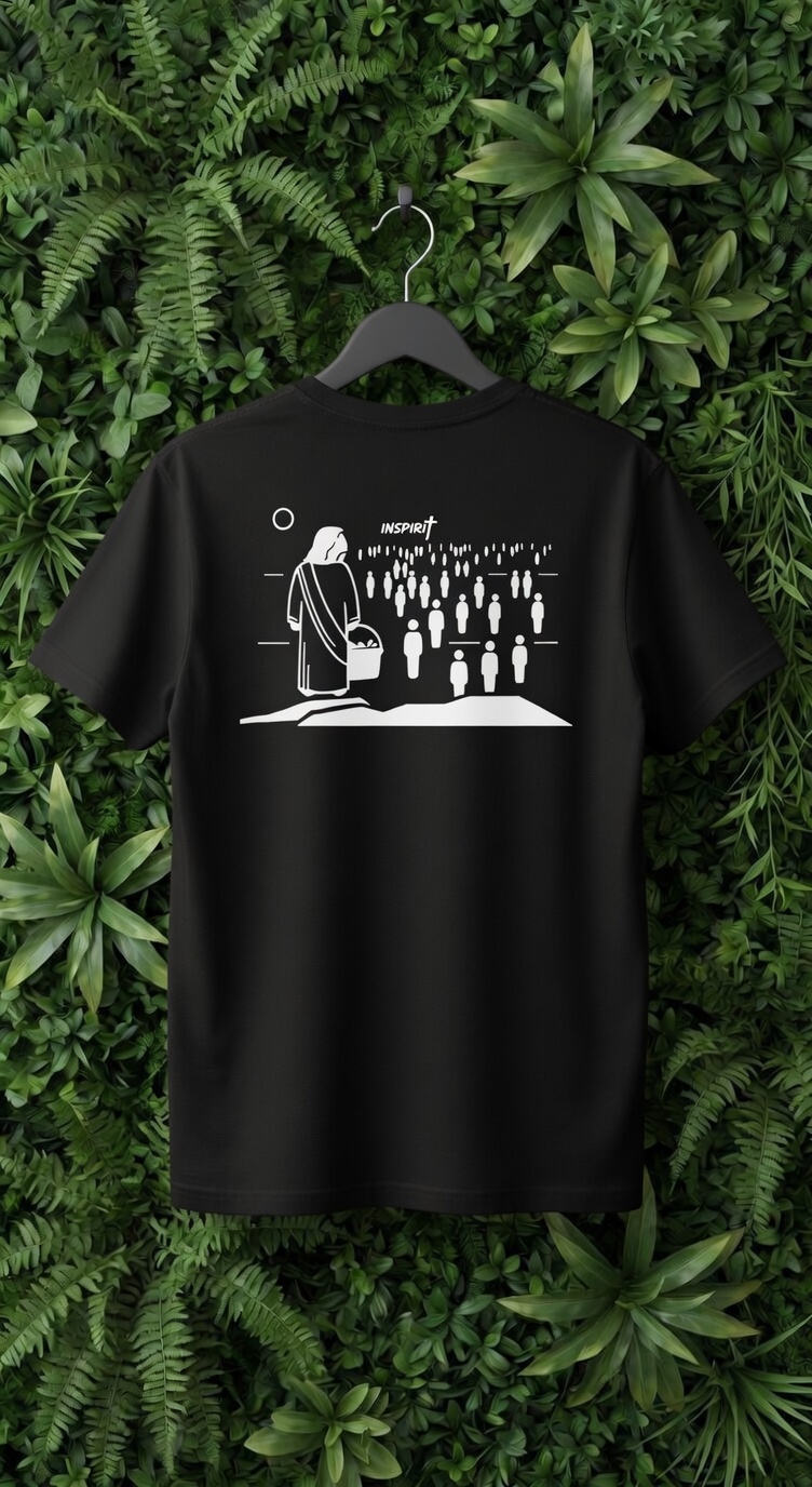 Feeding 5000 Tee back