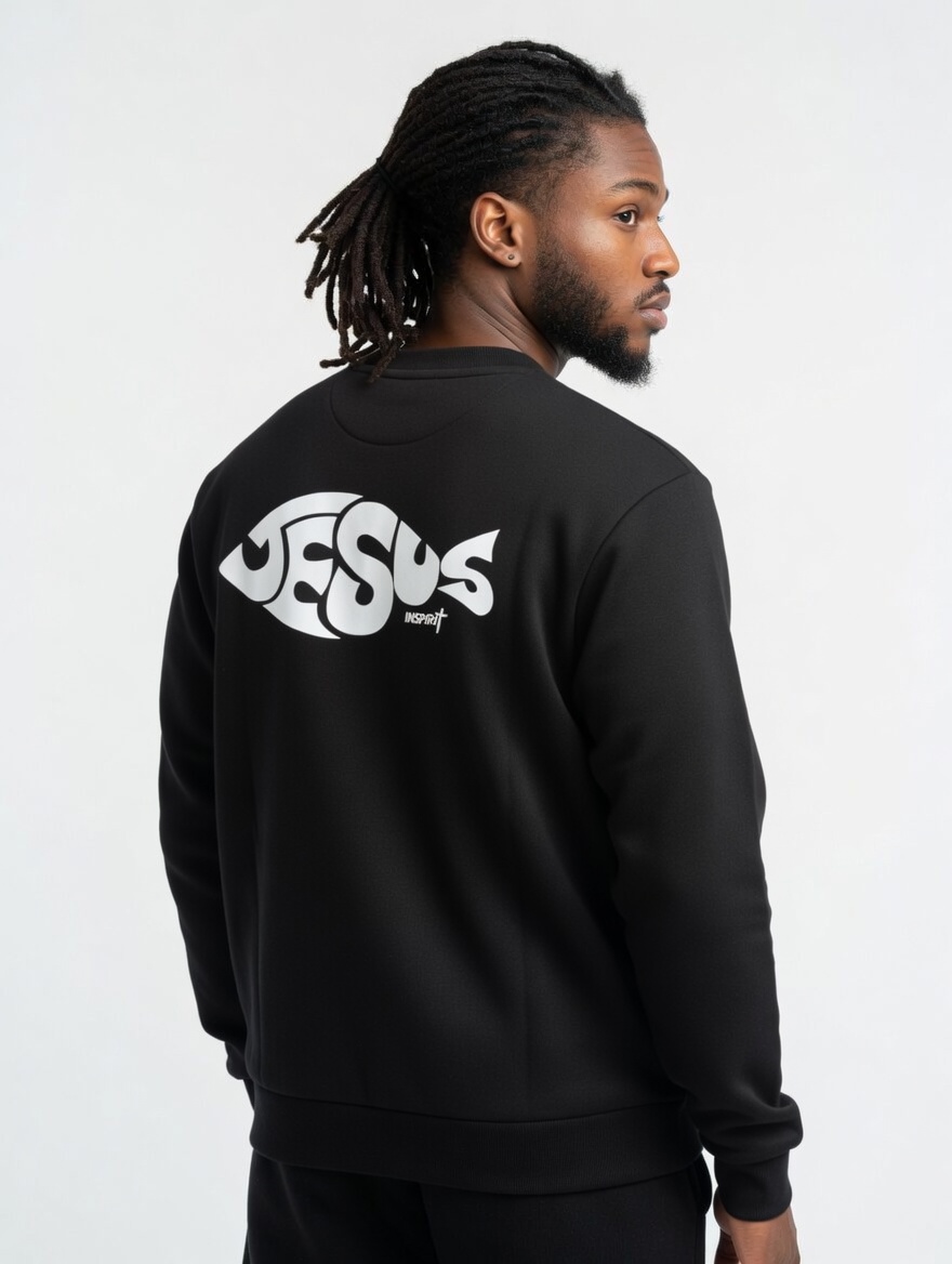 Jesus Fish Jumper back