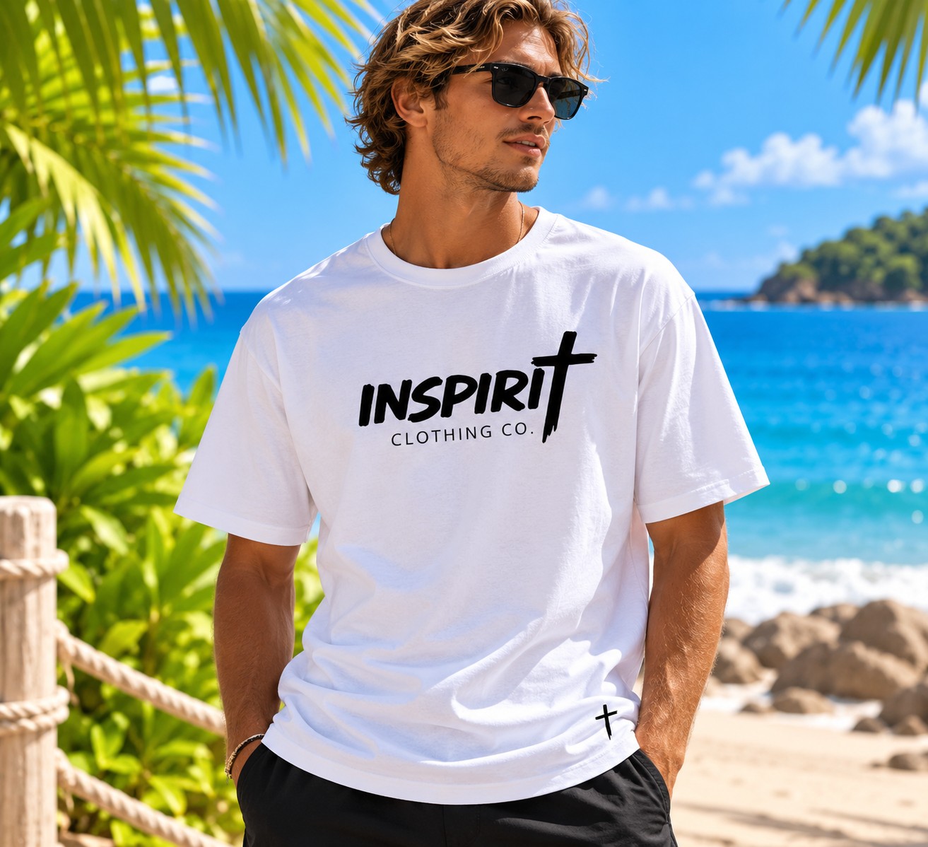 Inspirit Tee worn, front