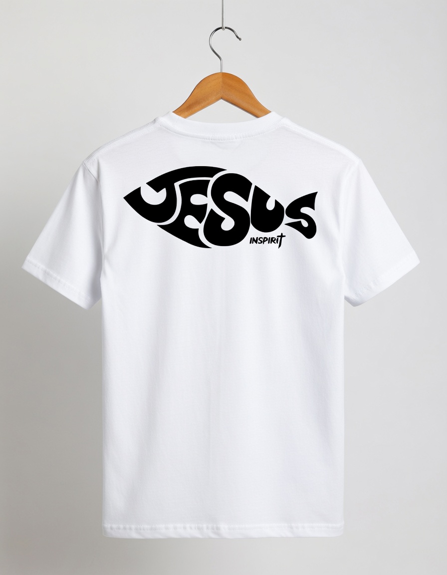 Jesus Fish Tee back